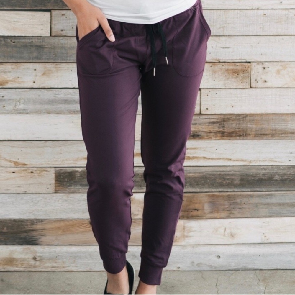 Zyia active plum burgundy joggers | size XXXL